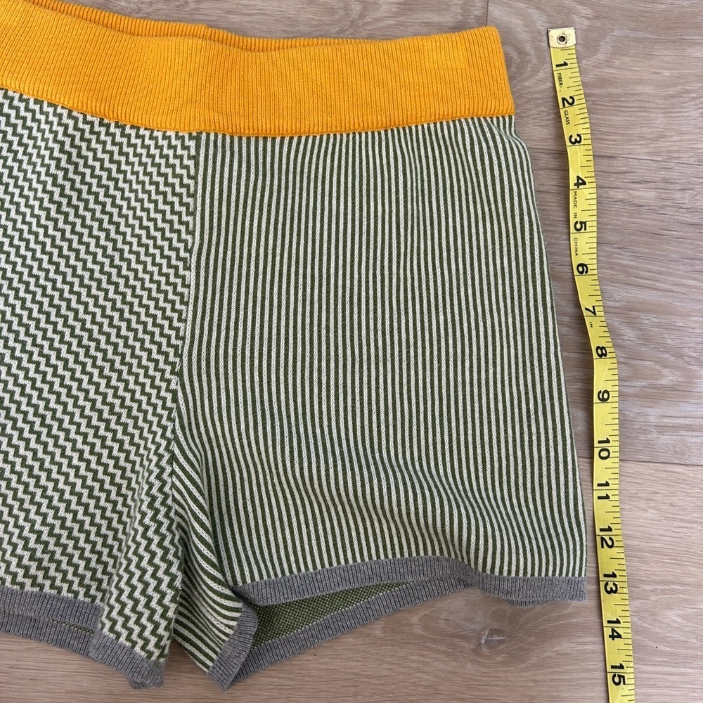 Anthropologie Dolan Left Coast Colorblock Knit Shorts — Size XS - Picture 4 of 5